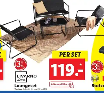 Lidl Livarno loungeset aanbieding