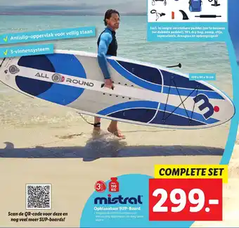 Lidl Mistal opblaasbaar SUP-board aanbieding