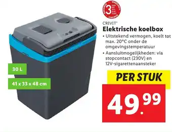 Lidl Crivit elektrische koelbox aanbieding