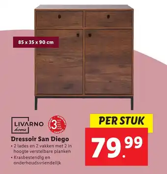 Lidl Livarno dressoir san diego aanbieding