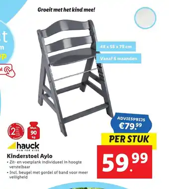 Lidl Hauck kinderstoel aylo aanbieding