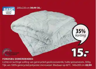 Jysk Fondsbu Zomerdekbed aanbieding