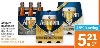 Albert Heijn Affligem 6*300ml aanbieding