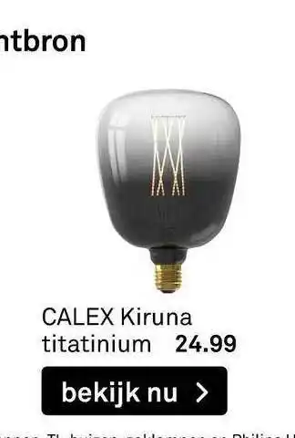 Karwei Calex Kiruna Titatinium aanbieding