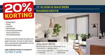 Kluswijs Blis smart blinds aanbieding