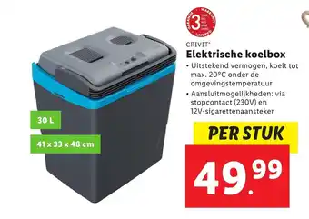 Lidl Crivit Elektrische koelbox 41x33x48 cm aanbieding