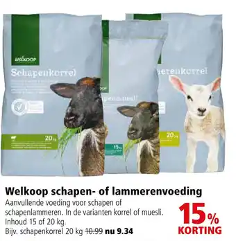 Welkoop Welkoop schapen- of lammerenvoeding 20kg aanbieding