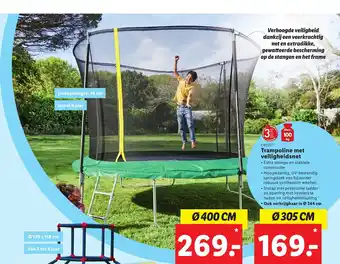 Lidl Crivit Trampoline met veiligheidsnet 305 cm aanbieding