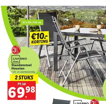 Lidl Livarno home Standenstoel houston 67x58x110 cm aanbieding