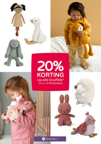 Prenatal Op alle knuffels* aanbieding