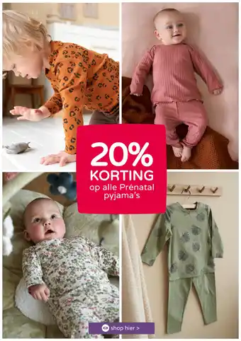 Prenatal Op alle pyjama's aanbieding