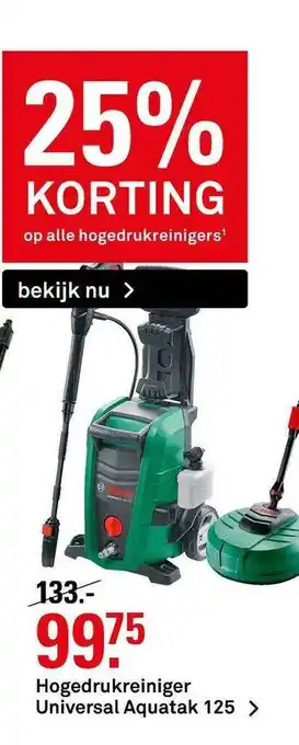 Karwei Hogedrukreiniger Universal Aquatak 125 aanbieding