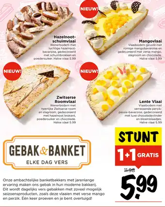 Vomar Voordeelmarkt Gebak en banket aanbieding