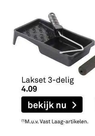 Karwei Lakset 3-delig aanbieding