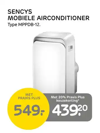 Praxis Sencys mobiele airconditioner aanbieding