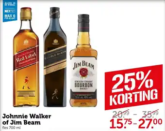 Coop Johnnie Walker of Jim Beam aanbieding