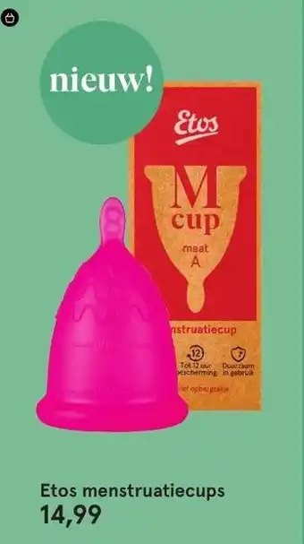 Etos Etos menstruatiecups aanbieding