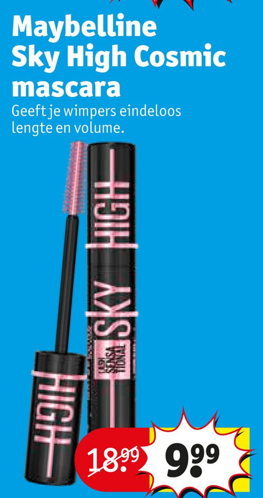 Maybelline Sky High Cosmic mascara aanbieding bij Kruidvat