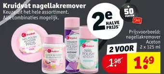 Kruidvat Kruidvat nagellakremover aanbieding