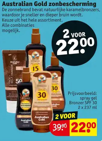 Kruidvat Australian Gold zonbescherming aanbieding
