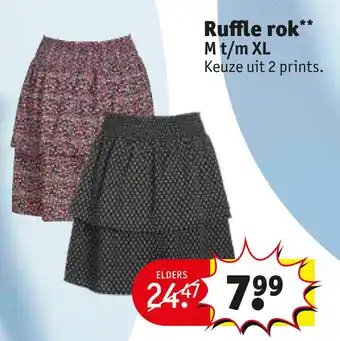 Kruidvat Ruffle rok aanbieding