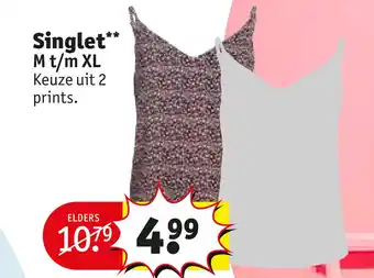 Kruidvat Singlet aanbieding