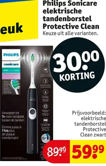 Kruidvat Philips Sonicare elektrische tandenborstel Protective Clean aanbieding