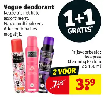 Kruidvat Voque deodorant aanbieding