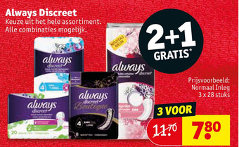 Kruidvat Always Discreet aanbieding