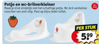 Kruidvat Potje en wc-brilverkleiner aanbieding