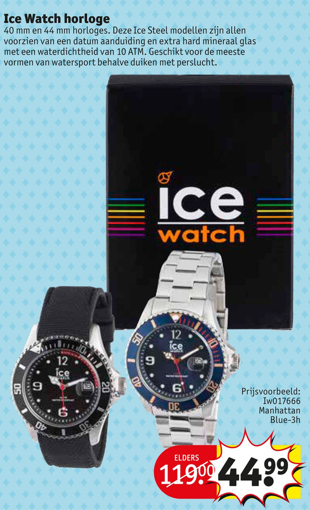 Kruidvat Ice Watch horloge aanbieding