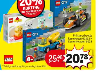 Kruidvat Op alle Lego City en Duplo bouwsets aanbieding