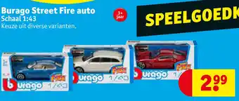 Kruidvat Burago Street Fire auto aanbieding