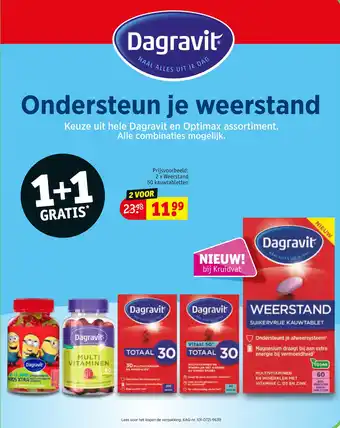 Kruidvat Keuze uit hele Dagravit en Optimax assortiment aanbieding