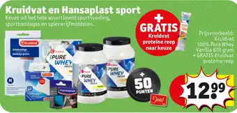 Kruidvat Kruidvat en Hansaplast sport aanbieding