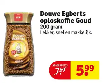 Kruidvat Douwe Egberts oploskoffie Goud aanbieding