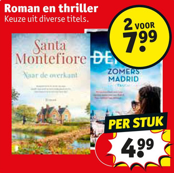 Kruidvat Roman en thriller aanbieding