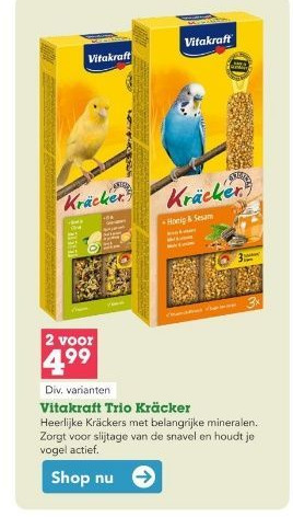 Discus Vitakraft Trio Kräcker aanbieding