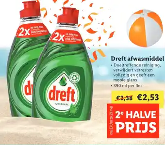 Lidl Dreft afwasmiddel aanbieding