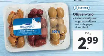 Lidl Olijven-trio aanbieding