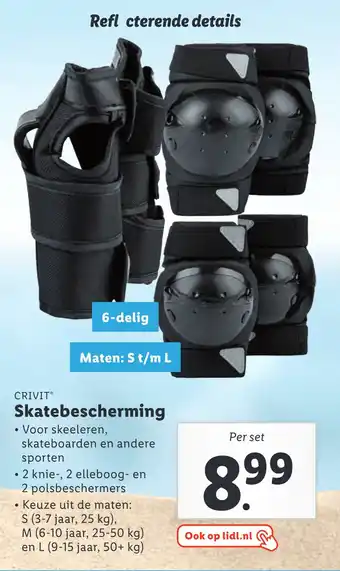 Lidl Crivit Skatebescherming aanbieding