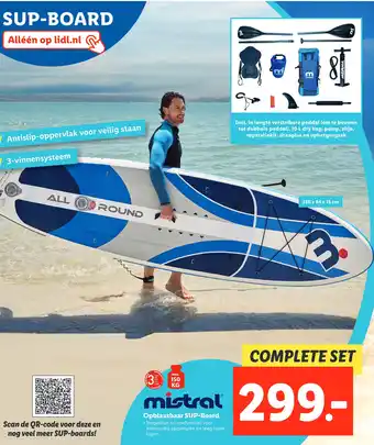 Lidl Opblaasbaar SUP-Board aanbieding