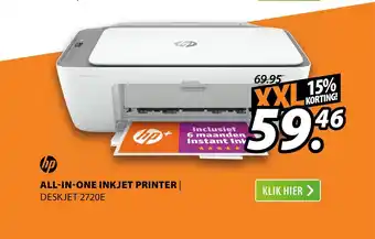 Expert HP All in one printer DESKJET 2720E aanbieding