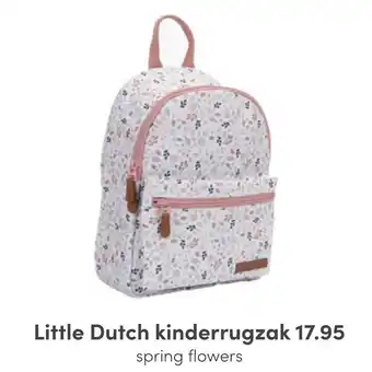 Baby & Tiener Little dutch kinderrugzak spring flowers aanbieding