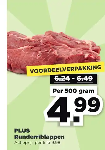 PLUS PLUS Runderriblappen aanbieding