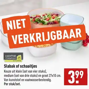 ALDI Slabak of schaaltjes aanbieding