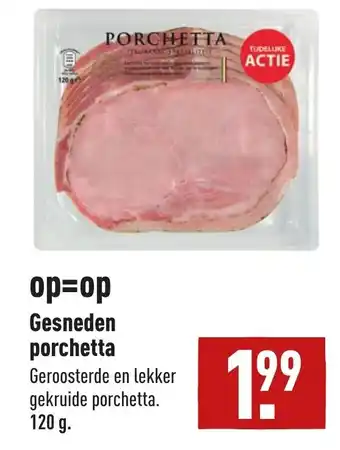 ALDI Gesneden porchetta 120g aanbieding