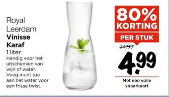 Vomar Voordeelmarkt Royal leerdam vinisse karaf aanbieding