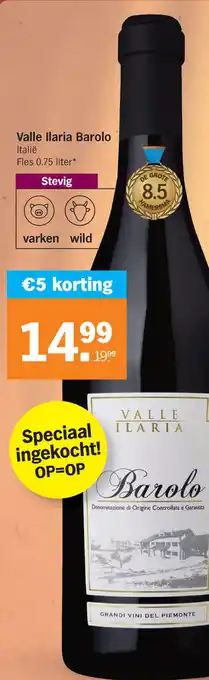 Albert Heijn Valle llaria Barolo aanbieding