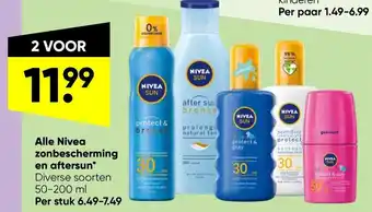 Big Bazar Alle Nivea zonbescherming en aftersun* aanbieding